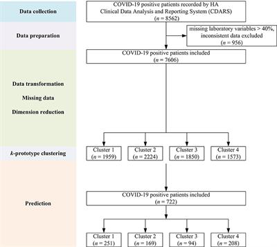 An Unsupervised Machine Learning Clustering and Prediction of Differential Clinical Phenotypes of COVID-19 Patients Based on Blood Tests—A Hong Kong Population Study